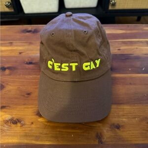 Clare V C’est Gay baseball cap